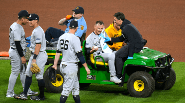 Yankees player released from hospital after taking 101 mph line