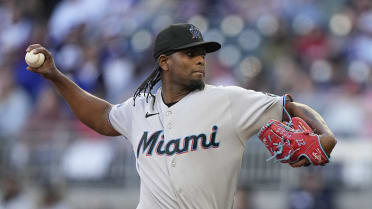 Marlins' Jean Segura flips bat after breaking up no-hitter with single