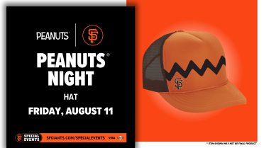 San Francisco Giants Peanuts Snoopy x San Francisco Giants Black