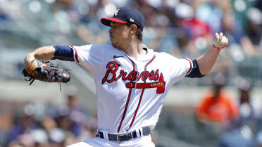 Atlanta Braves starting pitcher Max Fried- throws during the sixth inning  in Game 6 of baseball …