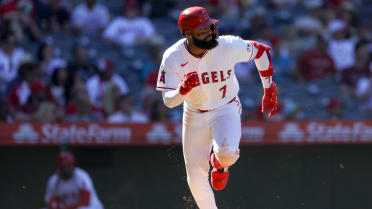 Jo Adell's three-hit birthday game vs. Braves