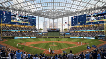 mlb.com - Adam Berry - Rays reveal first interior renderings of proposed ballpark in Tampa