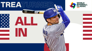 Trea Turner #8 USA Baseball Team LA Dodgers 2023 World Baseball T