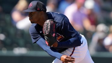 Atlanta Braves relief pitcher Nick Anderson (61) delivers during a baseball  game against Colorado Rockies, Saturday, June 17, 2023, in Atlanta. (AP  Photo/Brynn Anderson Stock Photo - Alamy