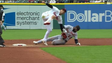 Akil Baddoo was in excruciating pain after a ball hit him in the gonads  when trying to steal a base, did it count as a steal?