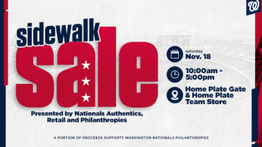 Sidewalk Sale | Washington Nationals