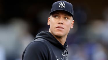 Aaron Judge takes batting practice at Coors Field