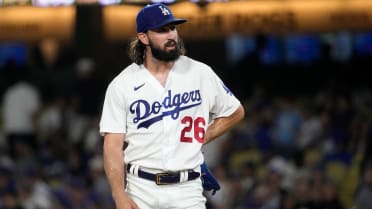 Los Angeles, United States. 20th Apr, 2022. Los Angeles Dodgers pitcher  Tony Gonsolin (26) pitches the ball during an MLB regular season game  against the Atlanta Braves, Wednesday, April 20th, 2022, in