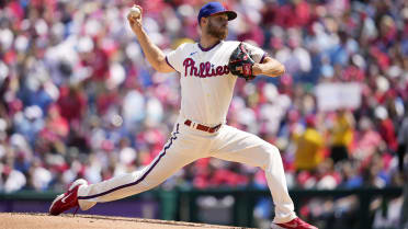 MILWAUKEE, WI - SEPTEMBER 06: Philadelphia Phillies starting pitcher Zack  Wheeler (45) during the first game of a three game series between the  Milwaukee Brewers and the Philadelphia Phillies on September 6