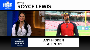 A screenshot of host Siera Santos and Royce Lewis