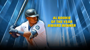 Julio Rodríguez receives first of many Rookie of the Year awards