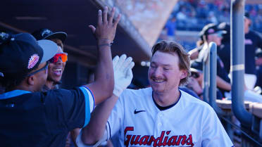 Guardians slugger has a passion for jerseys, humbled to see his as a  giveaway 