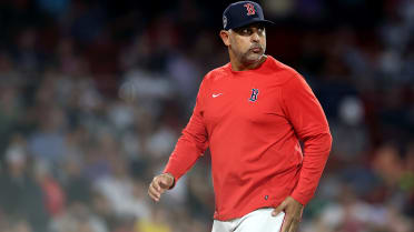 This is a 2023 photo of manager Alex Cora of the Red Sox baseball team.  This image reflects the Red Sox active roster as of Tuesday, Feb. 21, 2023,  in Fort Myers