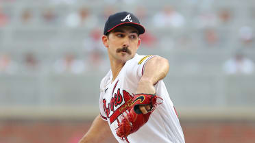 Atlanta Braves starting pitcher Jared Shuster (45) delivers in the first  inning of a baseball game against the Philadelphia Phillies, Friday, May  26, 2023, in Atlanta. (AP Photo/Brynn Anderson Stock Photo - Alamy