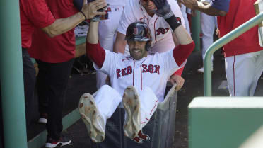 The Red Sox' laundry cart celebration is a thing!
