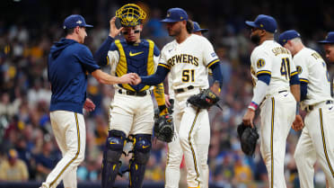 On field Heat🔥 Josh Hader brings it on the mound and with his