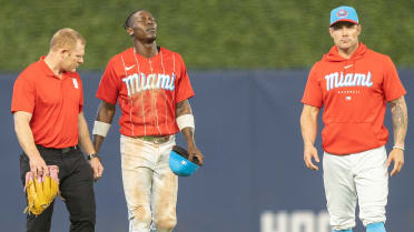 Jazz Chisholm Jr. injured in Miami Marlins loss to Reds