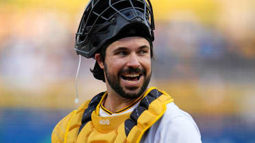 Pittsburgh, United States. 04th June, 2023. Pittsburgh Pirates relief  pitcher David Bednar (51) and Pittsburgh Pirates catcher Austin Hedges (18)  celebrates the 2-1 win against the St. Louis Cardinals at PNC Park