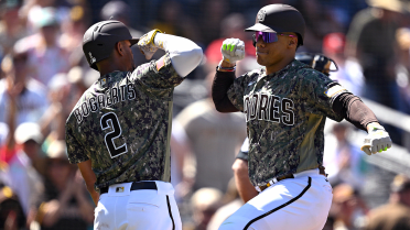 Giants score 12 runs vs. Padres after team home run derby