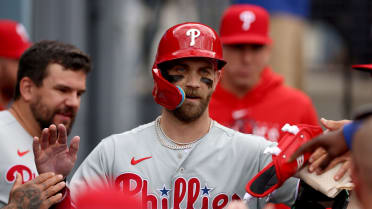 Phillies star Bryce Harper heroics can't save his team from the Braves.  They need pitching.