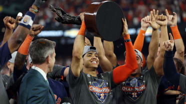 Jeremy Peña Astros Signed 22 WS MVP Ins 2022 World Series