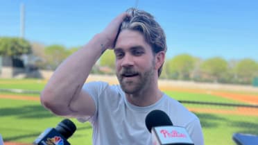 The baby who met Bryce Harper at Spring Training recreated his