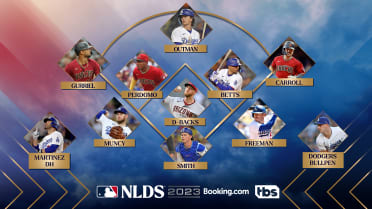 2023 NLDS 記念ボール Diamondbacks vs Dodgers Dodgers vs. D-backs 2023 NLDS Game 3 starting lineups and