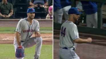 Joey Lucchesi makes key throwing error in Mets' loss to Marlins