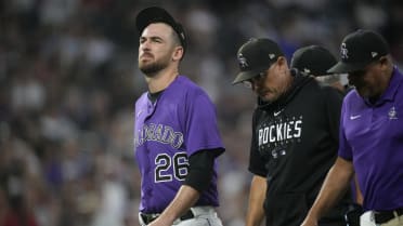 Photo: Colorado Rockies Starting Pitcher Austin Gomber - SLP2023080602 