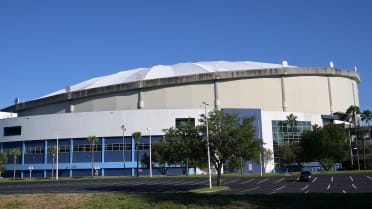 Photo: Tropicana Field prepares for the World Series between the Tampa Bay  Rays and Philadelphia Phillies in Tampa Bay - TPB20081021345 