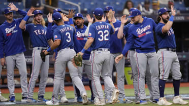 game 1 goes to the Rangers! #alcsplayoffs #baseball #texasrangers #glo