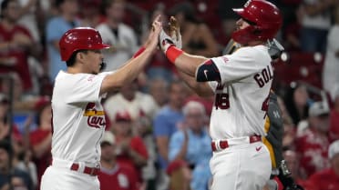 Cardinals' Lars Nootbaar exits game after fouling ball off groin