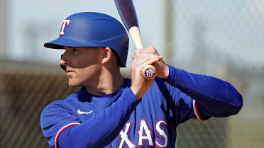 This is a 2023 photo of Brad Miller of the Texas Rangers baseball team.  This image reflects the Texas Rangers active roster as of Tuesday, Feb. 21,  2023, when this image was