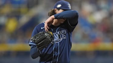 Tyler Glasnow leaves early, Rays fall to Braves as slide continues