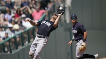 Fact Check: Did Isiah Kiner-Falefa spit at Harrison Bader? Center field  collision leads to tense encounter between Yankees teammates