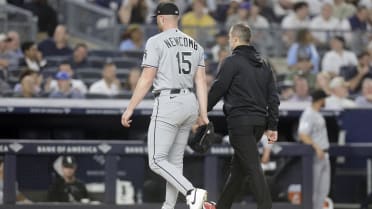 Newcomb exits with contusion after line drive strikes pitching arm