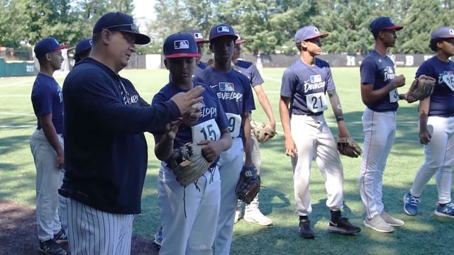MLB Youth Academy in Compton Meets FungoMan