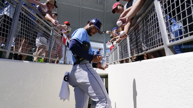 Top prospect Bradley gets pumped, then gets souvenir