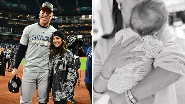 Aaron Judge celebrates first Father's Day as dad