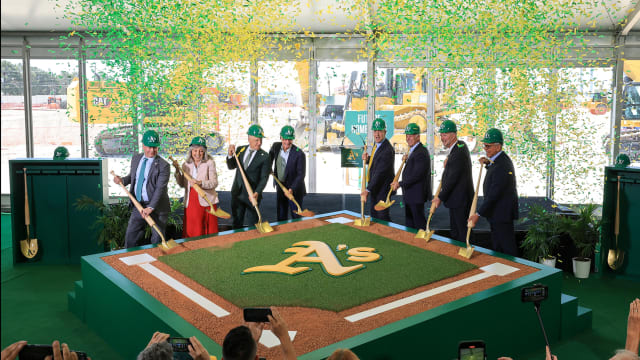 A's break ground on new Las Vegas stadium