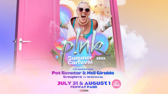 Pink concert in Boston 2025 poster