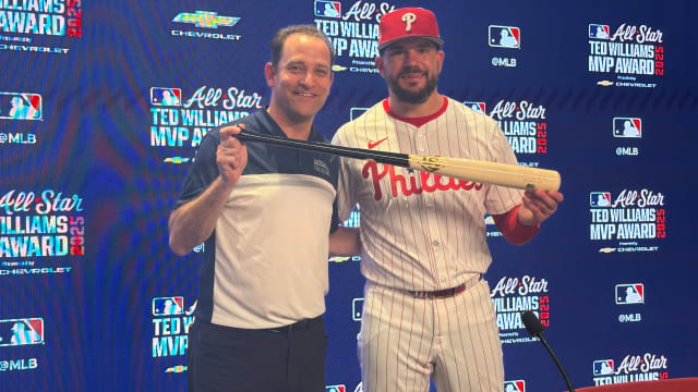 Kyle Schwarber All-Star bat goes to Hall of Fame