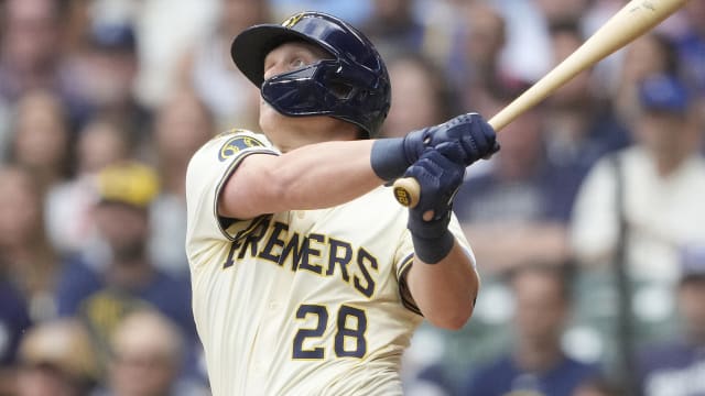 Andrew Vaughn homers in first plate appearance for Brewers