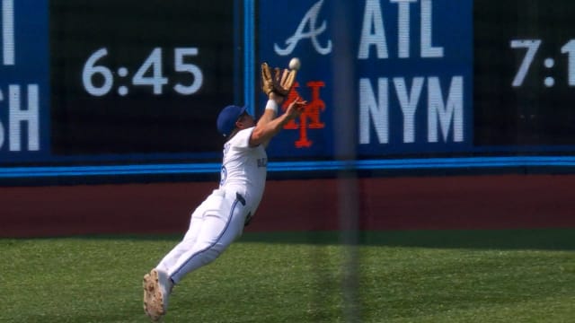 Davis Schneider robs Owen Caissie of first MLB hit