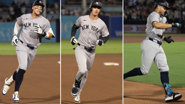Aaron Judge, Cody Bellinger, Giancarlo Stanton hit back-to-back-to-back homers