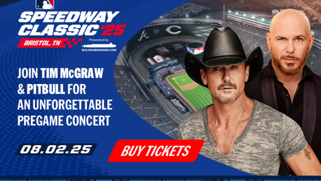 Press release: Pitbull joins Tim McGraw for star-studded pregame concert at MLB Speedway Classic in Bristol, TN