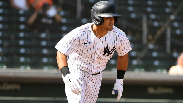 Yanks' Domínguez a threat in box, on bases for Mesa