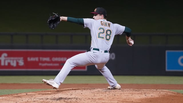 A's Ginn great in 4th AFL outing, works 4 scoreless