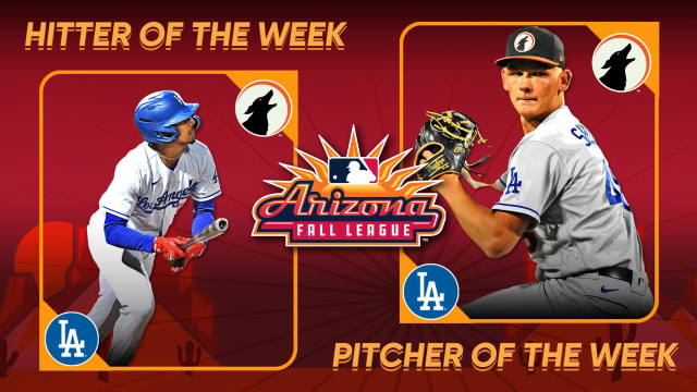 Dodgers duo takes home AFL's final weekly awards