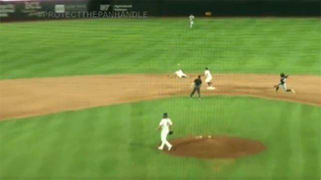 Behind-the-back flip leads to unreal DP in Minor League playoffs
